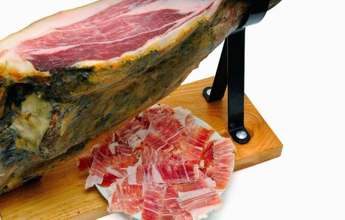 Productos Ibéricos De Las Heras jamón sobre tabla